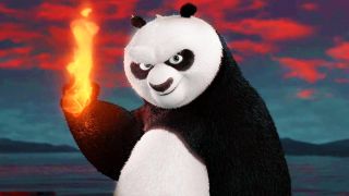 Po holding a burning flame in Kung Fu Panda 2