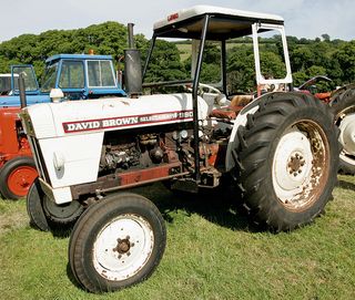 David Brown selectamatic 990 classic tractor during vintage tractor rally at glenarm castle open day