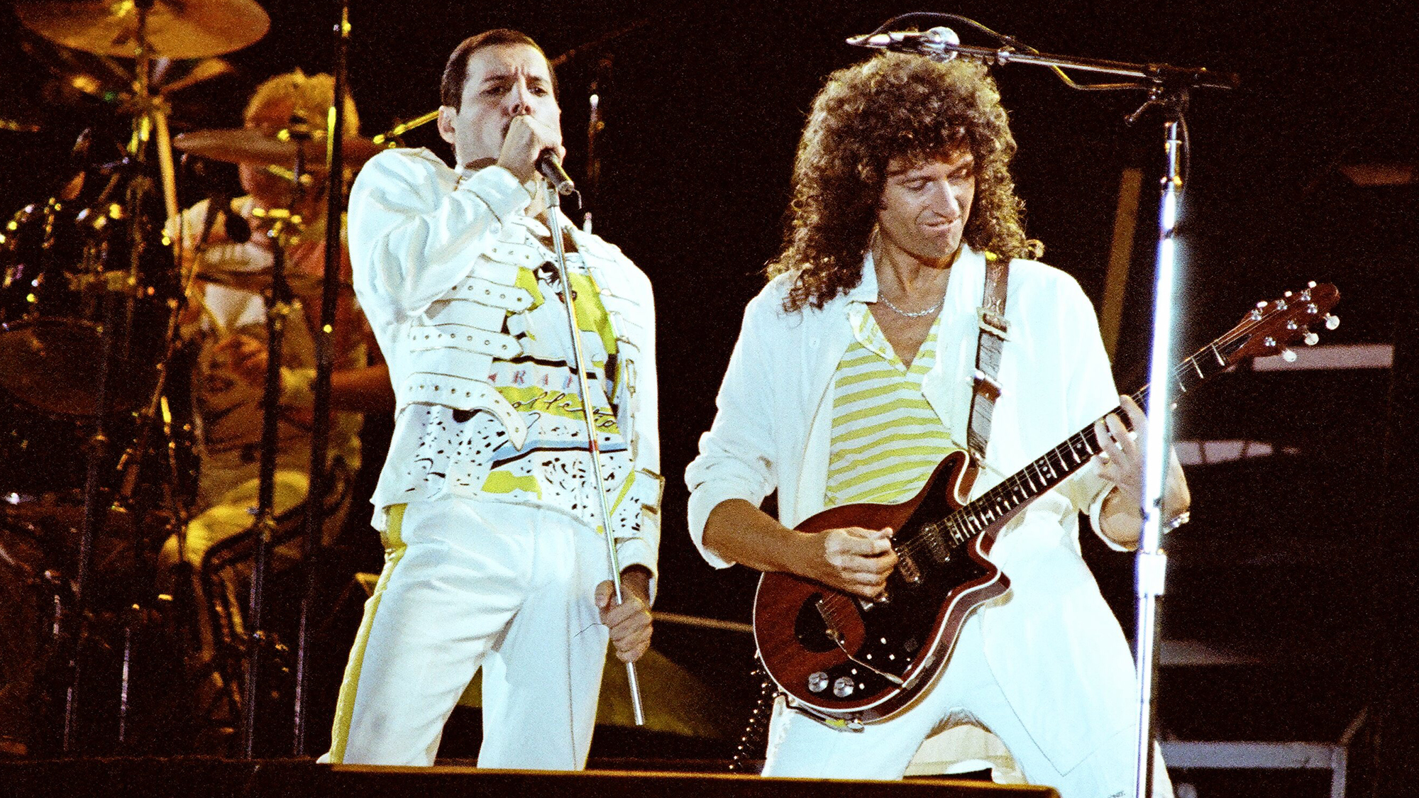 The Queen guitarist recalls Mercury&rsquo;s haunting words after the band&rsquo;s final show with him at Knebworth in 1986, and reflects on how the singer carried on with &ldquo;confidence and energy&rdquo; until the end.
