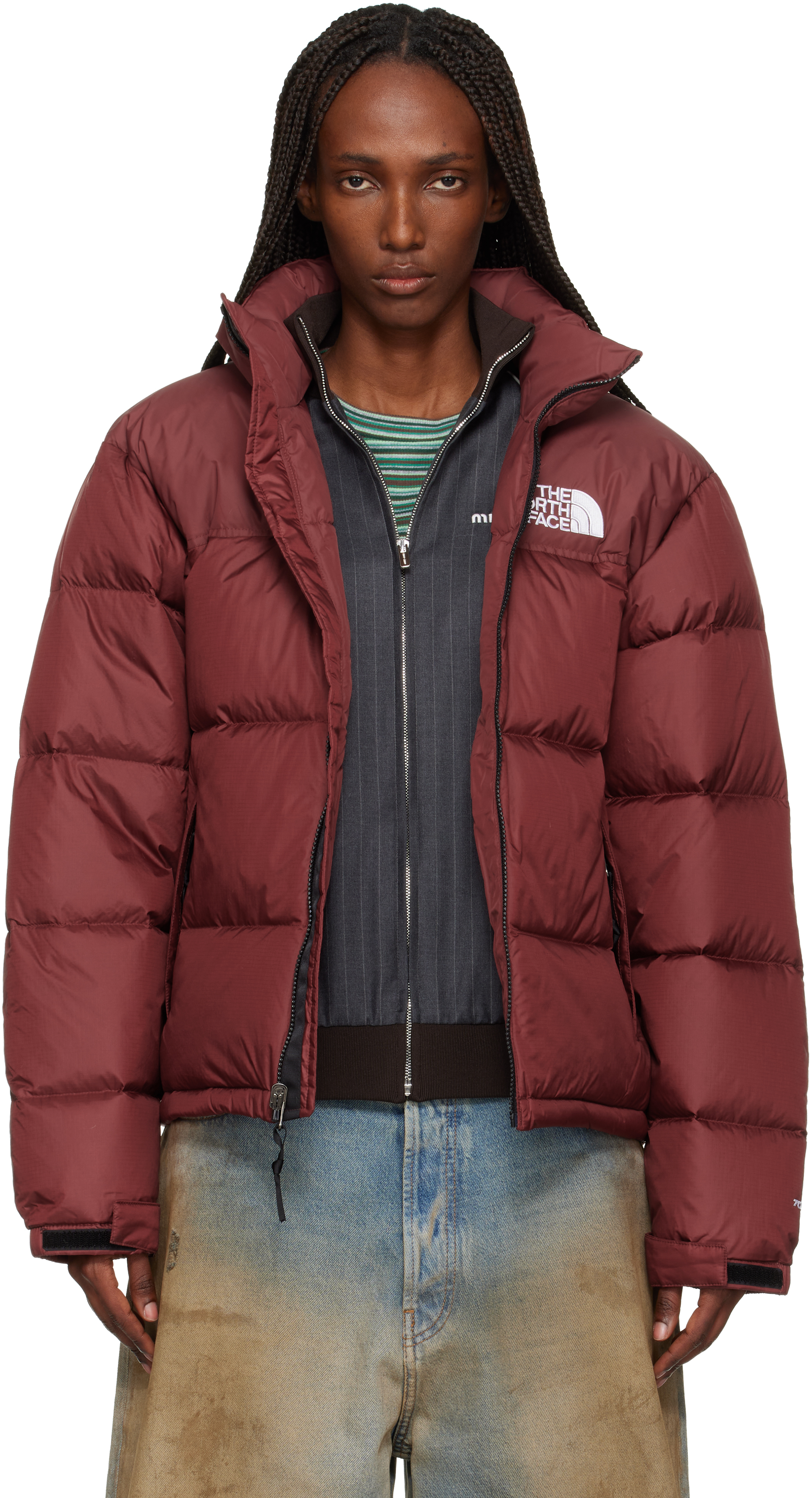 Red 1996 Retro Nuptse Down Jacket