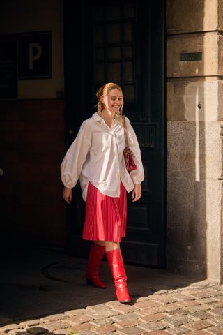 Streetstyle-Schleier der Kopenhagener Modewoche