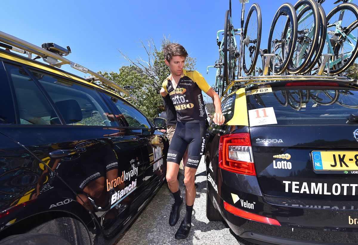 George Bennett abandons the 2017 Tour de France during stage 16