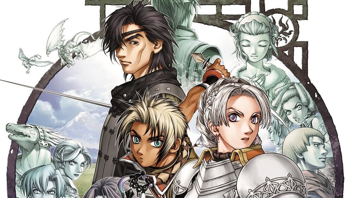 Key art from Suikoden 3&#039;s original release.