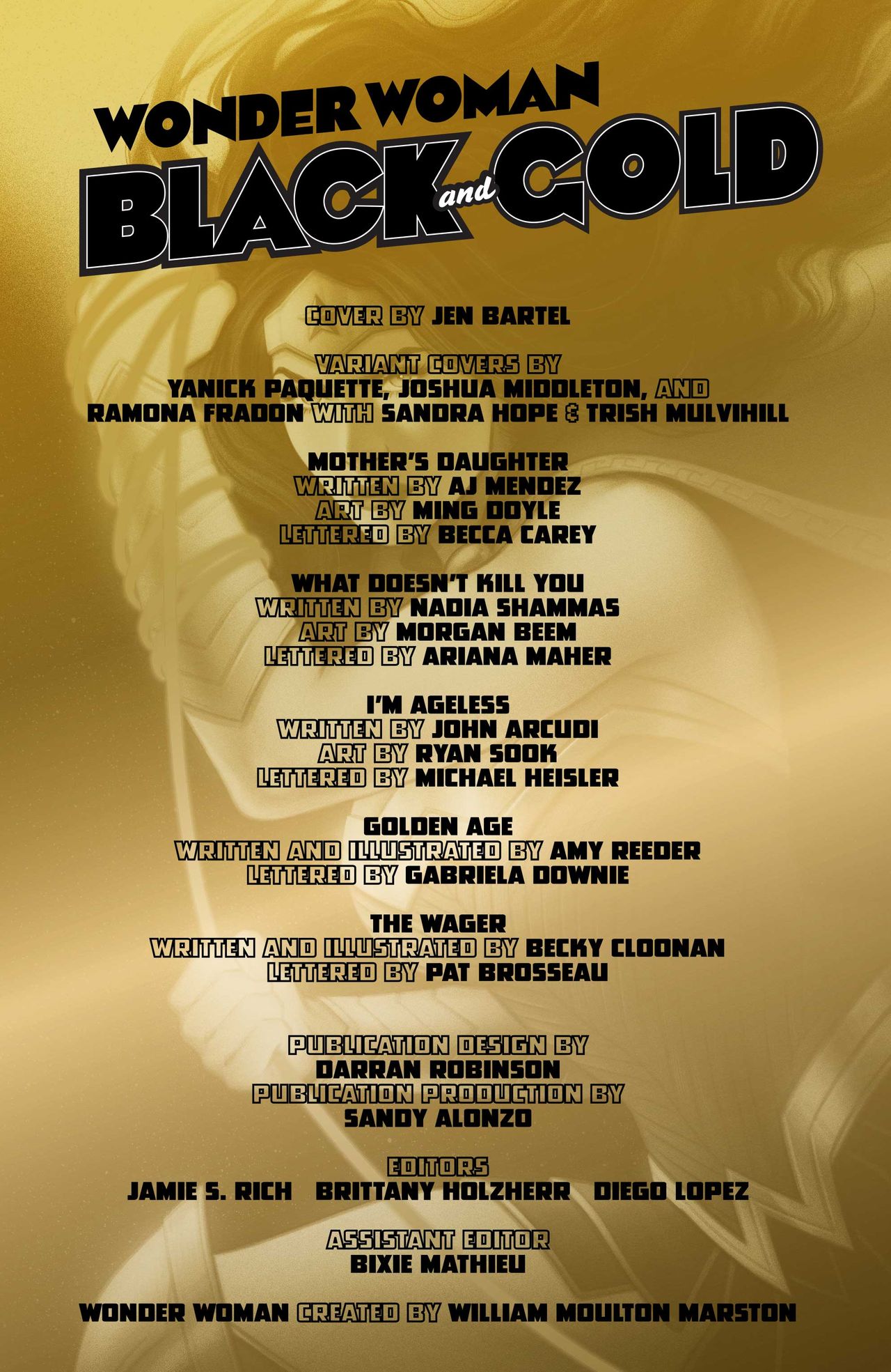 Wonder Woman: Black &amp; Gold #1