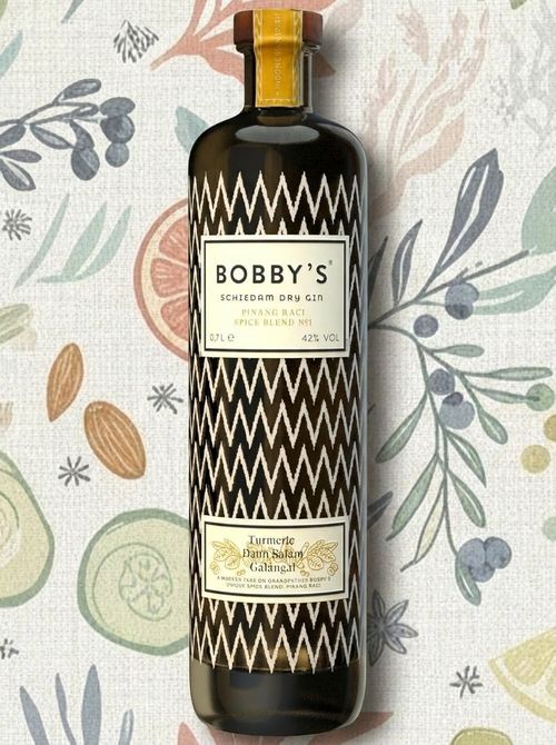 Bobby's Pinang Raci Schiedam Dry Gin - Premium Craft With Indonesian Spices - Traditional Genever Style - Award-Winning Dutch - Spice Blend No.1 - Gift Bottle - 700ml - 42 Percent Abv