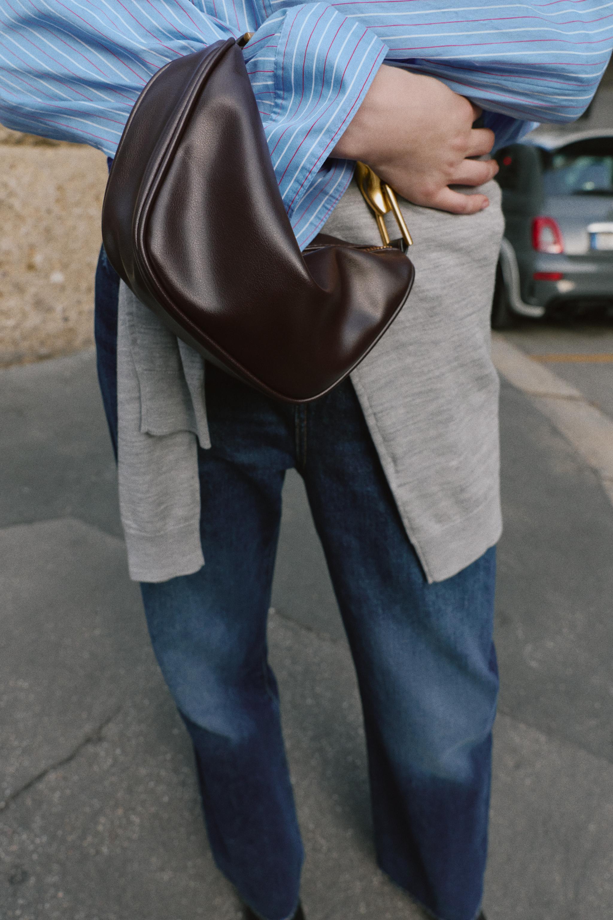 Mini Handbag With Metallic Handle