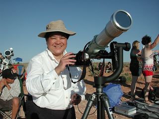 Imelda with Her Telescope