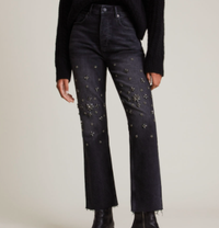 Evie high-rise embellished jeans