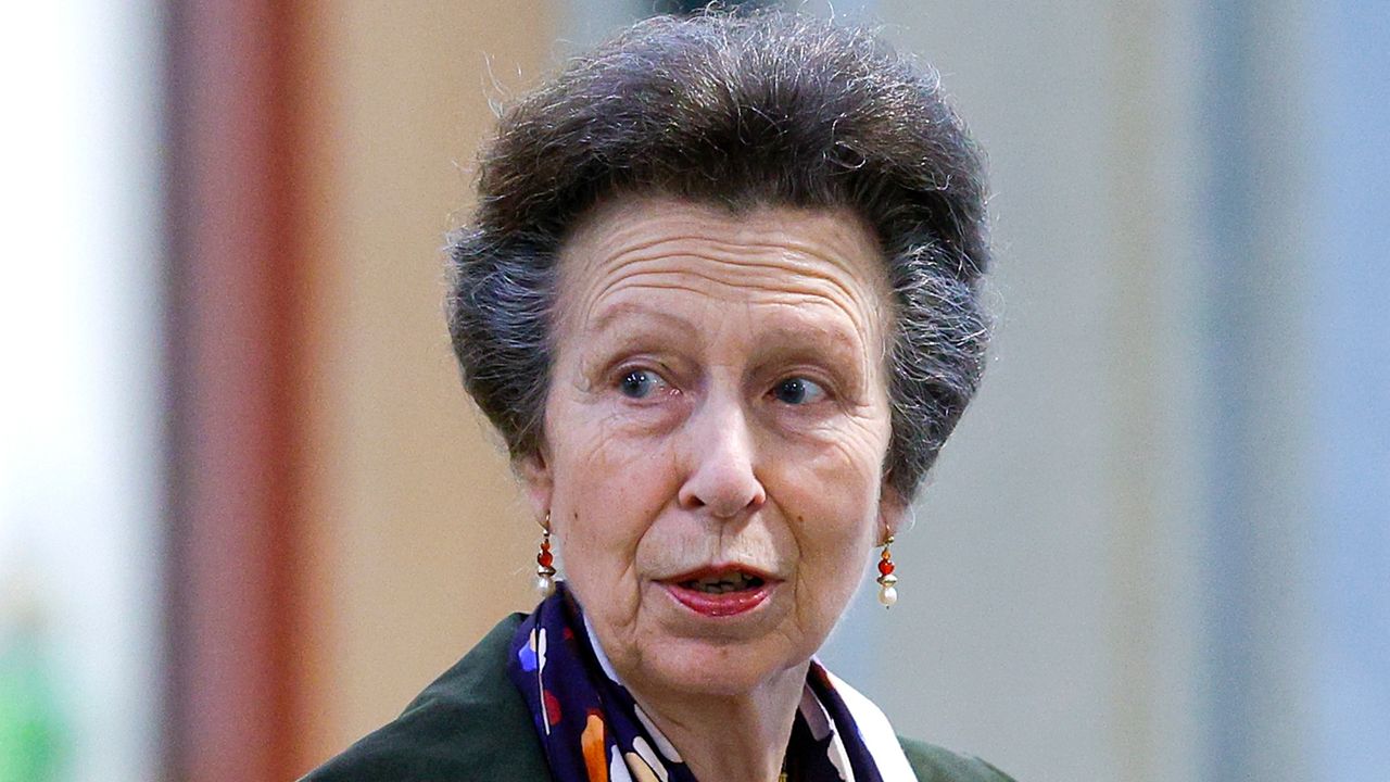 Princess Anne&#039;s autumn style go-to revealed. Seen here she speaks in New Zealand