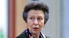 Princess Anne's autumn style go-to revealed. Seen here she speaks in New Zealand
