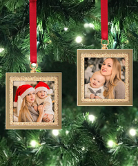 Gold Picture Frame Ornament, Set of Two| $15.99 on Amazon