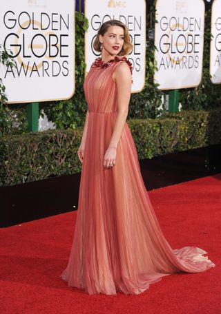 Amber Heard at the Golden Globes 2016