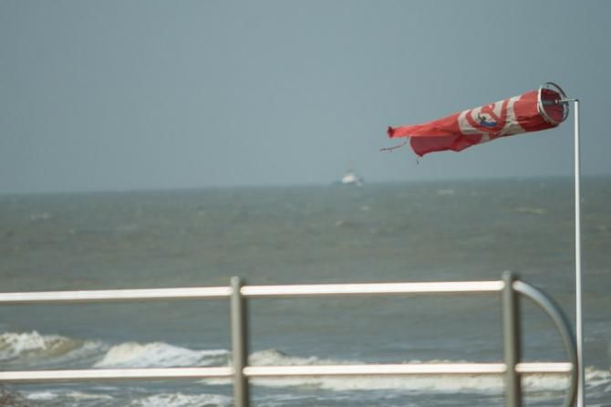 A good strong Belgian wind for racing in De Panne.