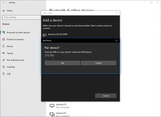 Pair Bluetooth device on Windows 10