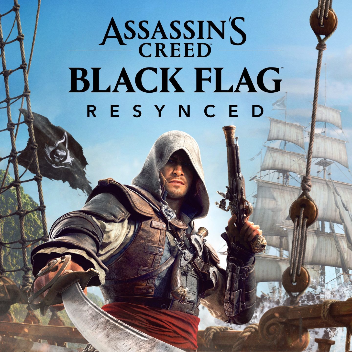 Official box art of Assassin's Creed Black Flag Resynced.