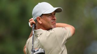 Adam Scott takes a shot during the BMW Championship