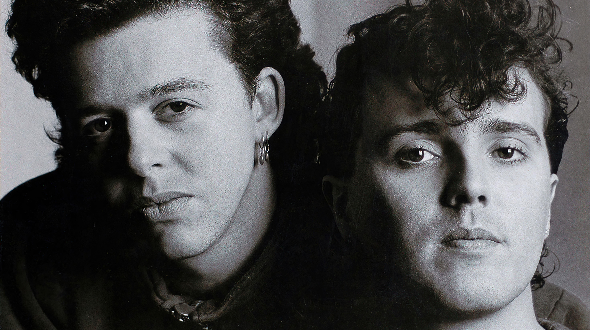 Tears for Fears pictured on the cover of their 1985 album Songs From the Big Chair