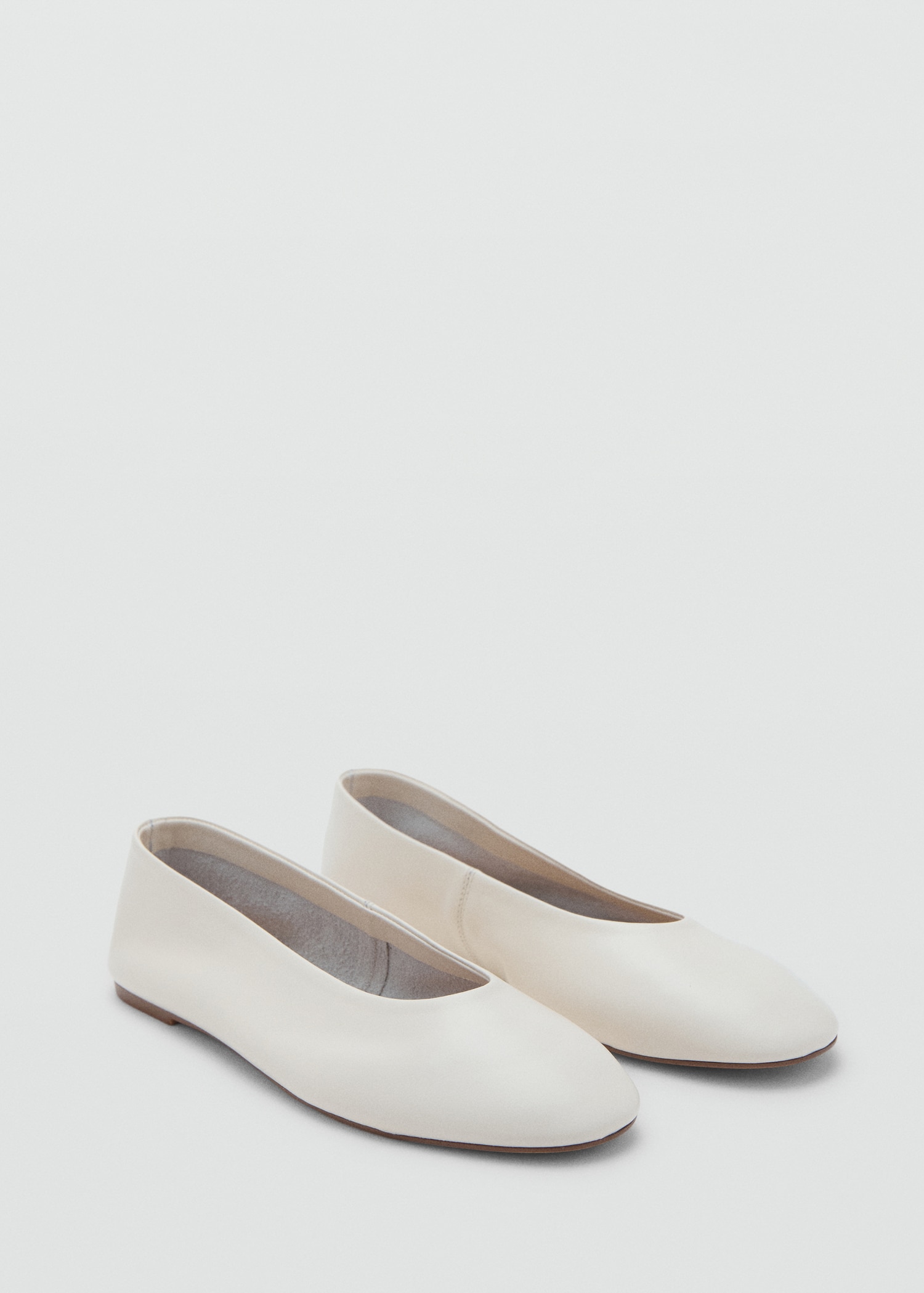 Leather Ballet Flats - Women | Mango United Kingdom