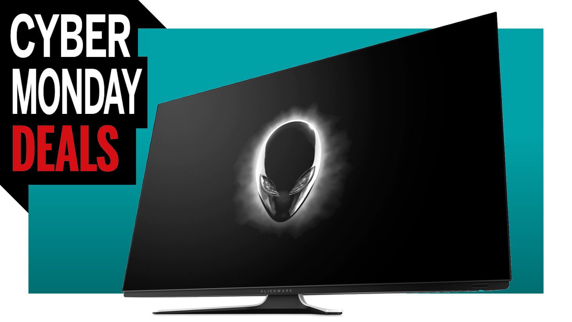 This gorgeously massive 55-inch 4K Alienware OLED monitor is back on sale for Cyber Monday 