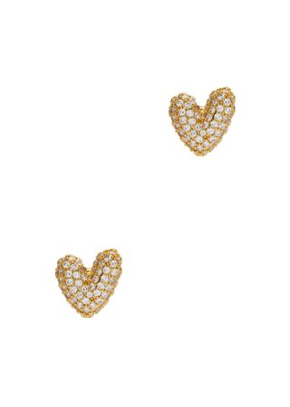 Gummy Heart 18kt Gold-Plated Stud Earrings