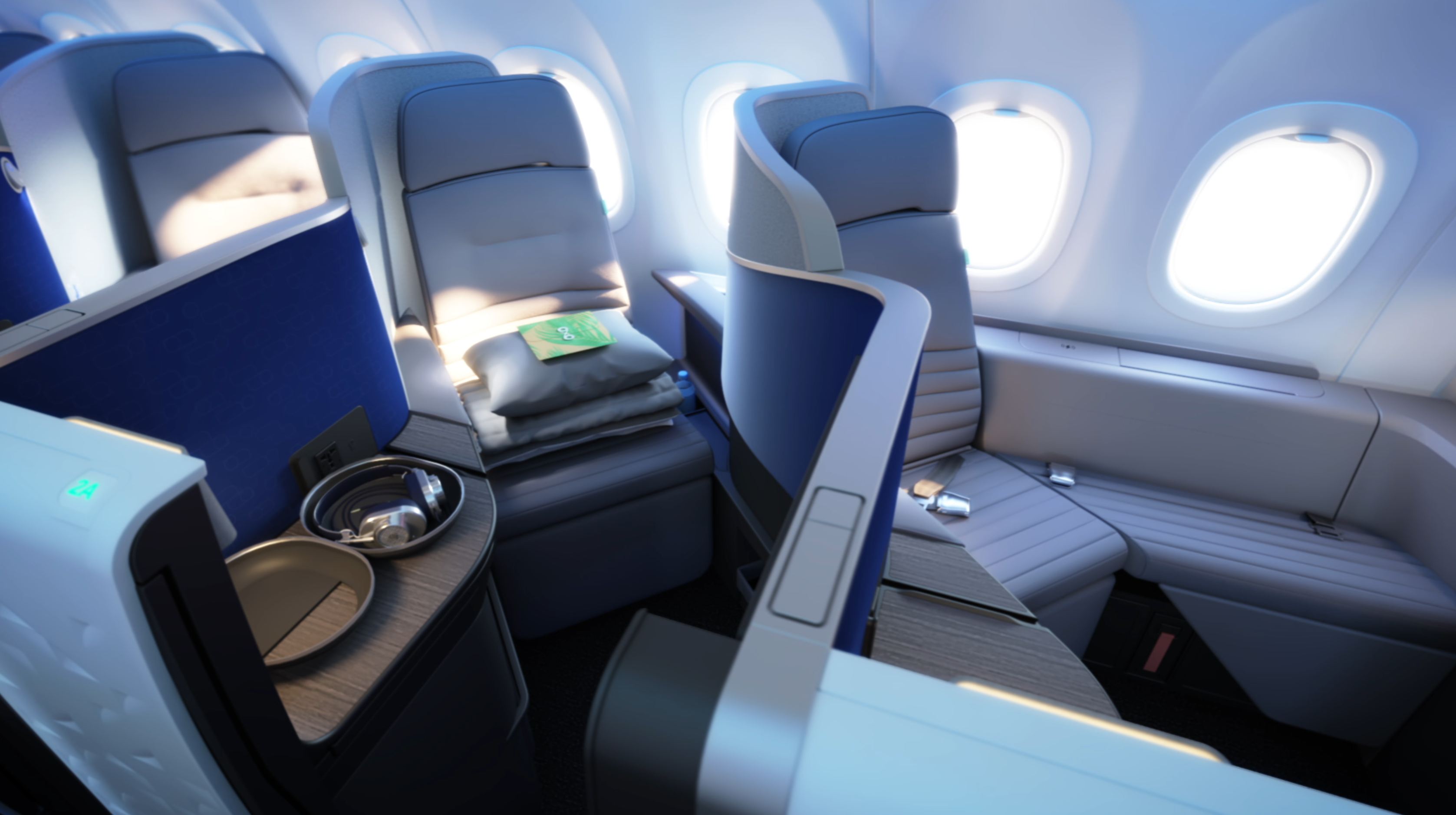 The Mint first class seats on JetBlue