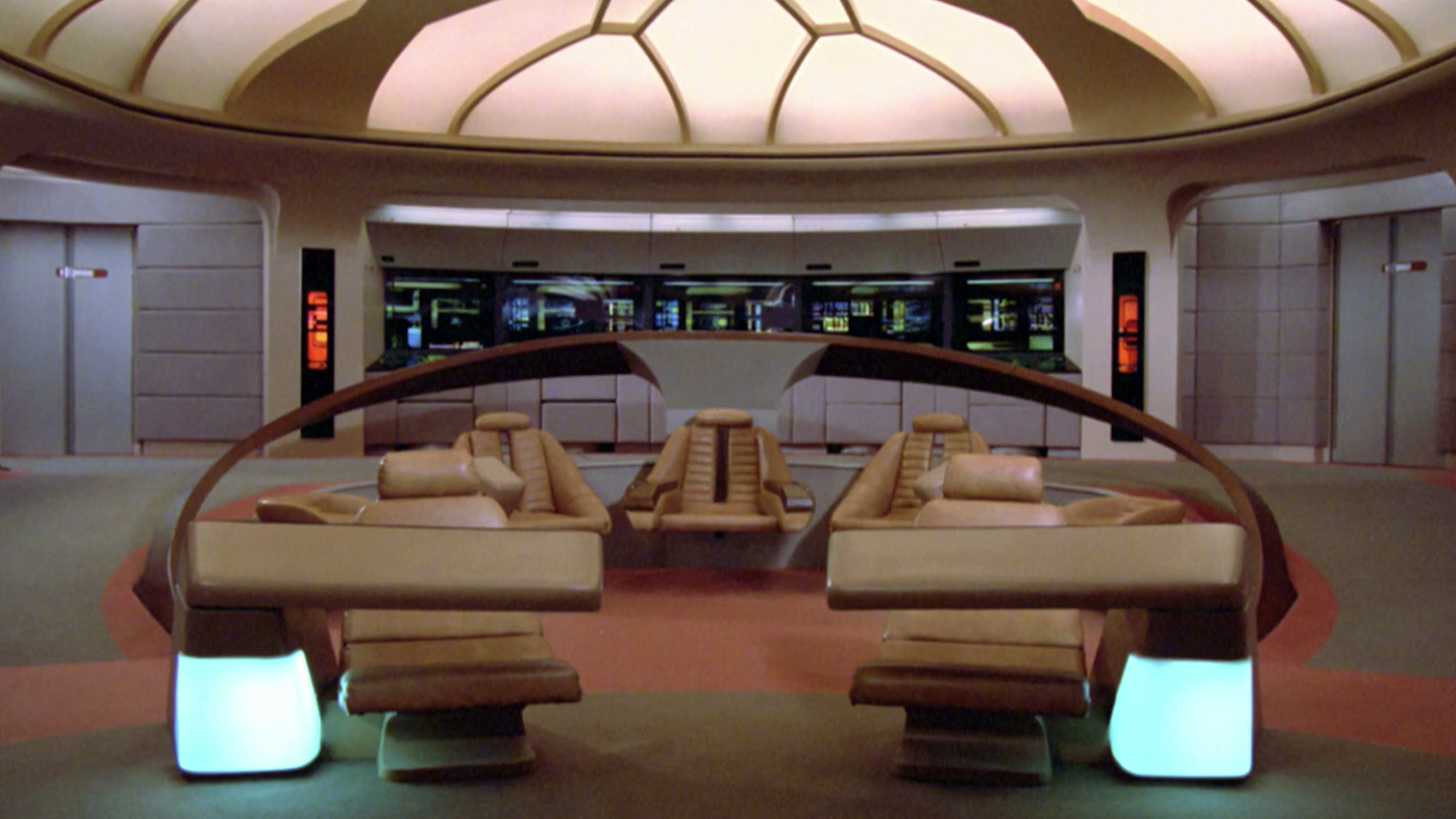 the bridge of a sci-fi TV series spaceship