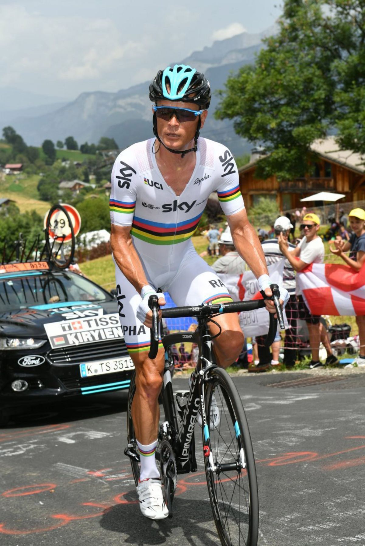 World champion Vasil Kiryienka (Team Sky)