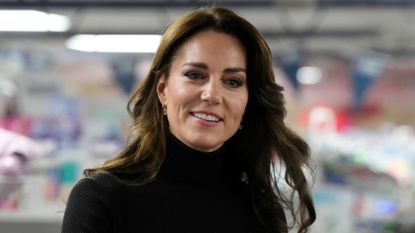 Kate Middleton's pink and gold dangly earrings