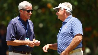Jay Monahan and Jimmy Dunne at Seminole in 2020