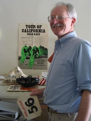 Laurie Schmidtke with his 'loot' from the the 1971 Tour of California