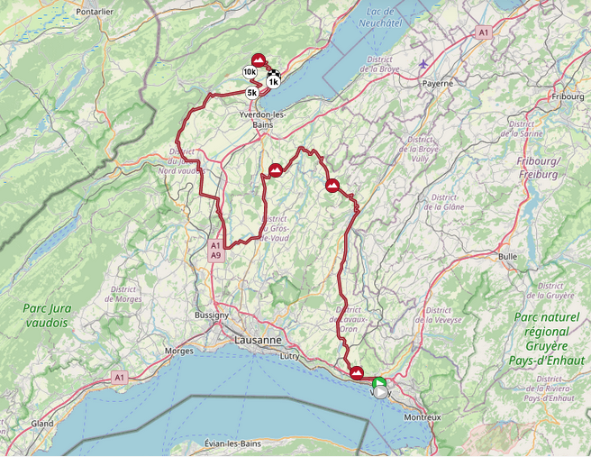 Maps and profiles for the 2024 Tour de Suisse Women