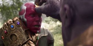 Paul Bettany and Josh Brolin in Avengers: Infinity War