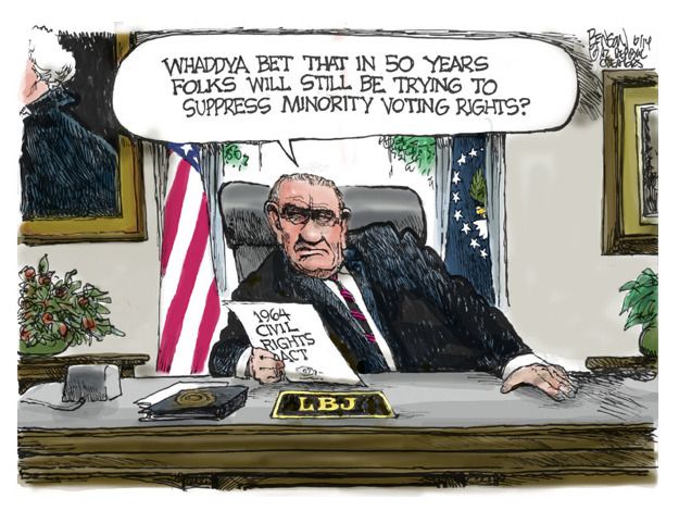 Political cartoon voting rights