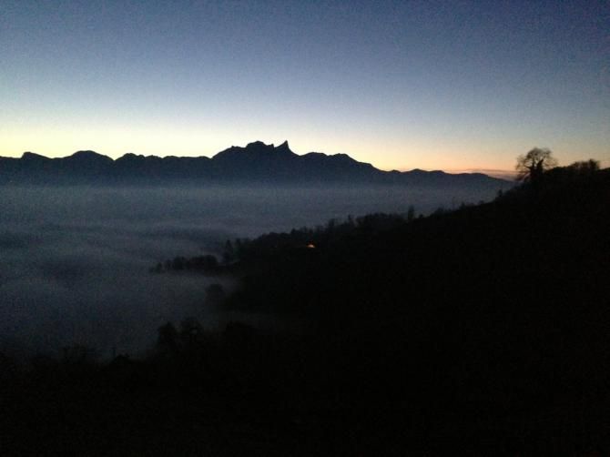 Night ride at home in Switzerland