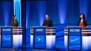 Rachel Brosnahan, Seth Green and Margaret Cho on Celebrity Jeopardy