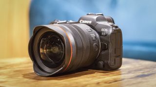 Canon RF 10-20mm f/4L IS STM lens mounted to a Canon EOS R5
