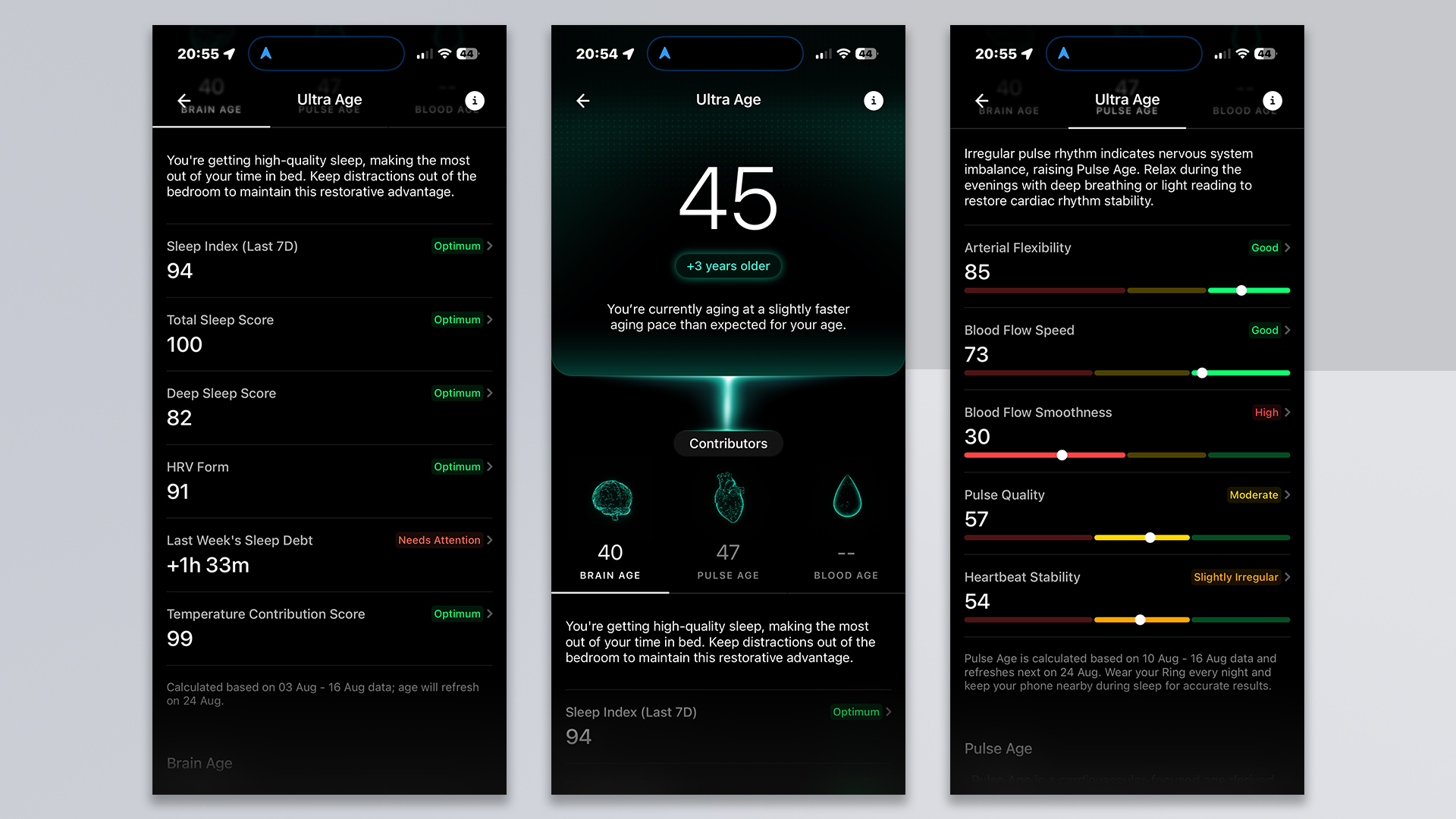 Ultrahuman app screenshots
