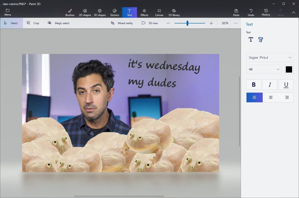 How to use Windows 10 Paint 3D to remove white backgrounds and make
