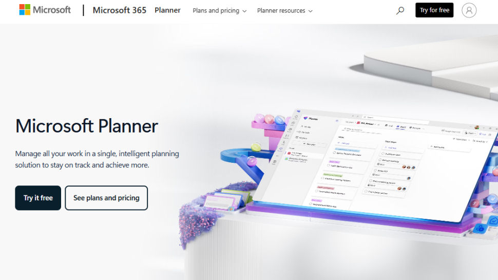 Microsoft Planner website screenshot (May 2025)