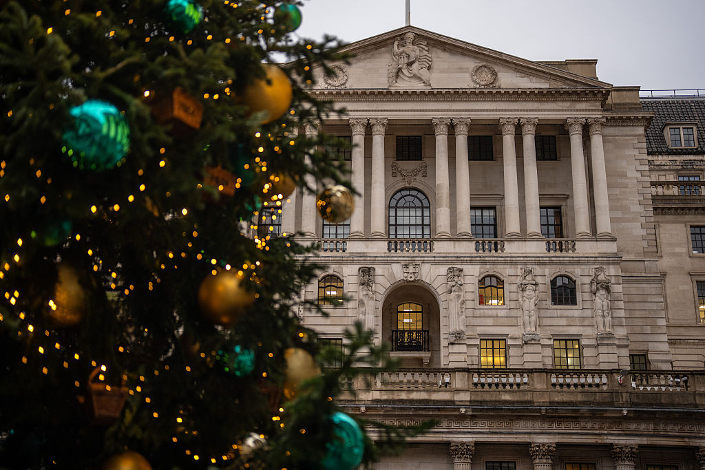 Bank of England and Christmas tree