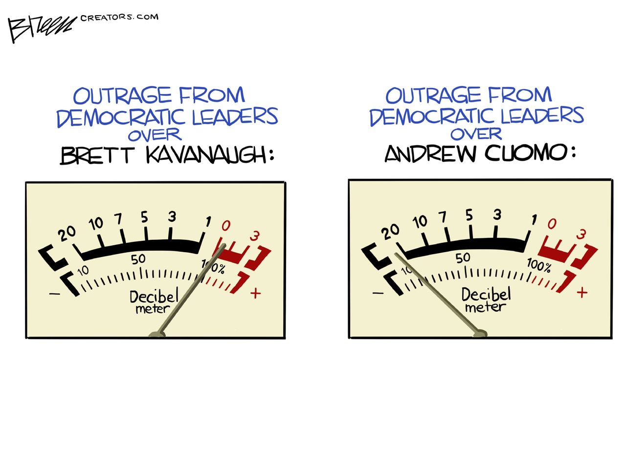 Political Cartoon U.S. cuomo kavanaugh democrats