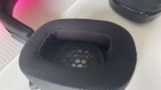 Roccat Syn Max Air close up on drivers inside cups