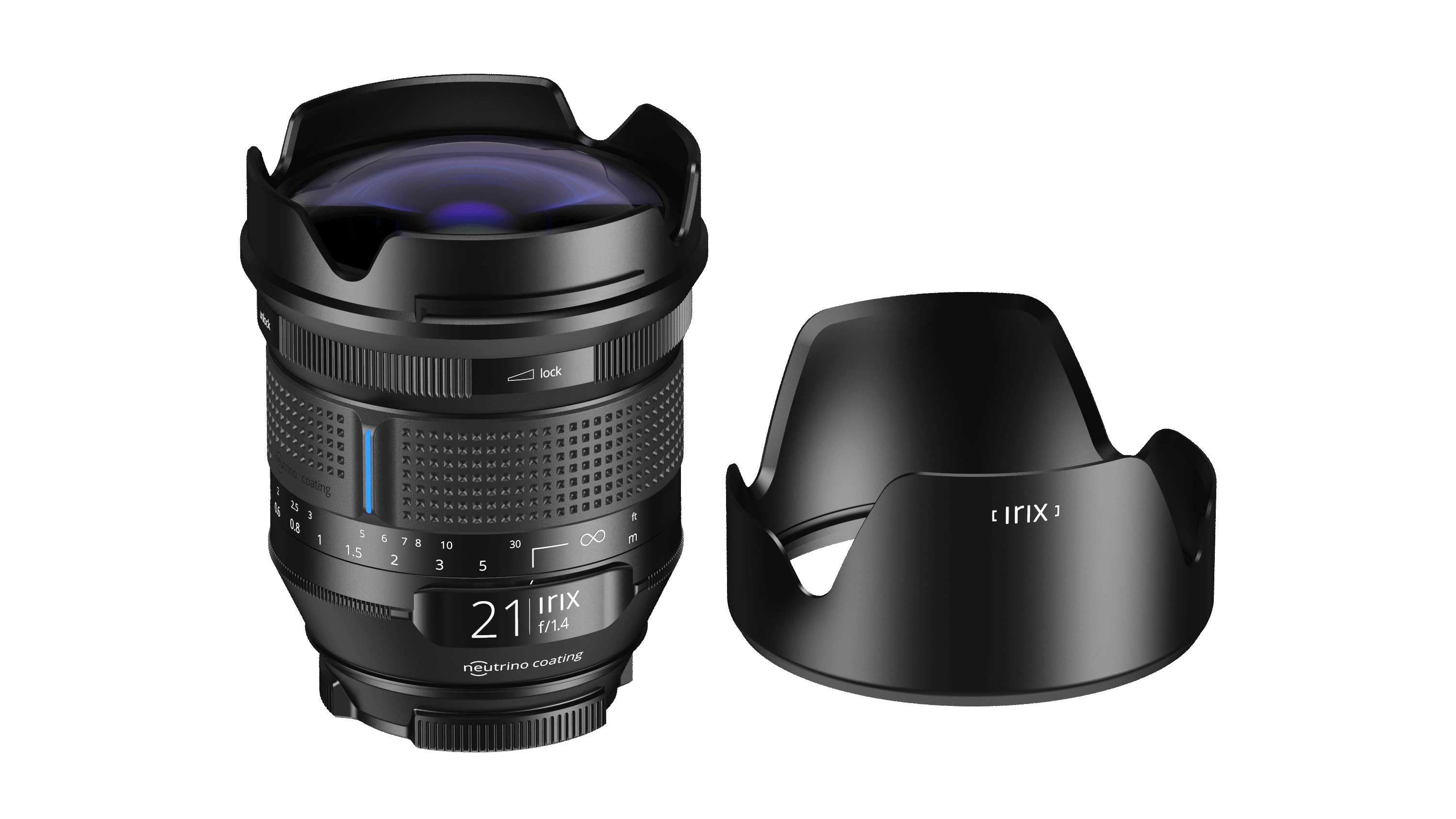 An Irix 21mm camera lens