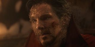 infinity war doctor strange turning to dust