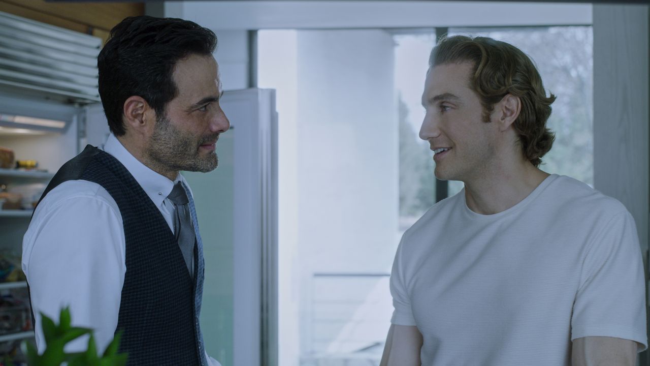 Luis Roberto Guzman as Lorenzo and Eugenio Siller as Jose Maria Lozcano in "Who Killed Sara" on Netflix.