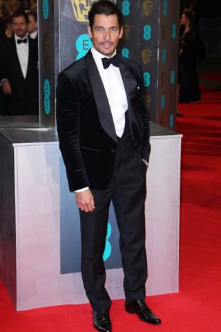 David Gandy at the BAFTAs 2014