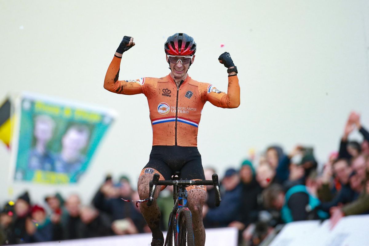 2021 UEC Cyclocross European Championships Col du Vam Drenthe Men Elite 07112021 Lars Van Der Haar NED photo Davy RietbergenCVBettiniPhoto2021