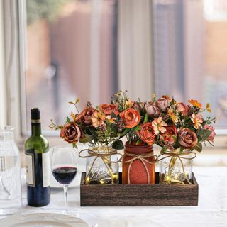 Duoer Mason Jar Dining Table Centerpiece