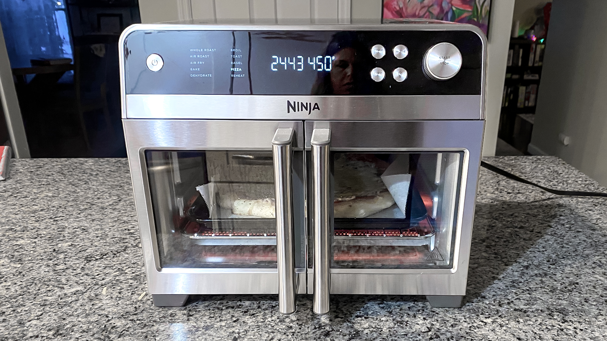 Ninja French Door Premier Air Fryer on a kitchen counter