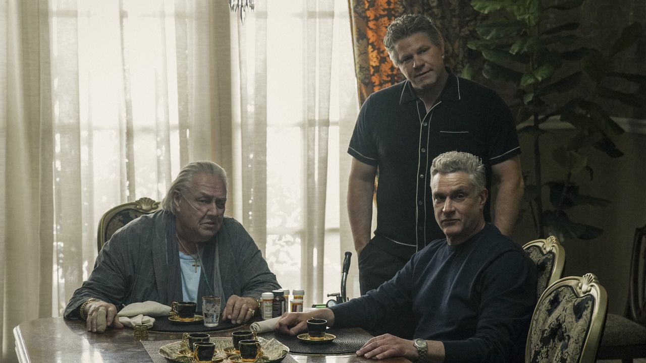 A.C. Peterson, Domenick Lombardozzi and Chris Caldovino in Tulsa King